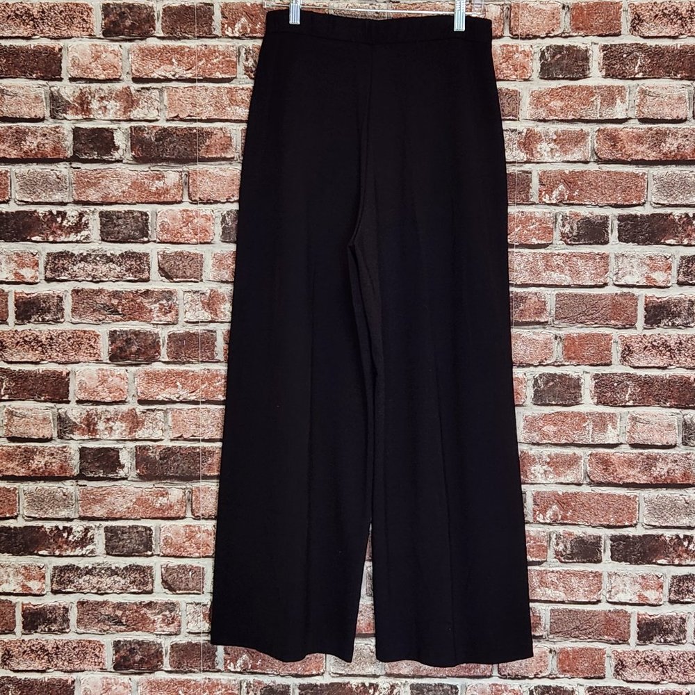 Banana Republic Wide leg black knit pants size S